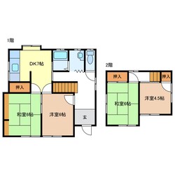 阿漕町津興　M様貸家の物件間取画像